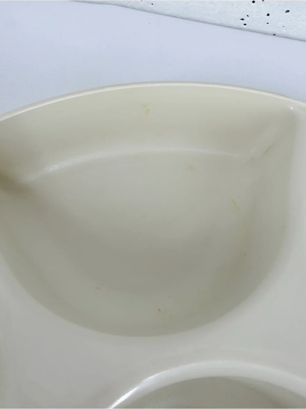 Vintage Tupperware Almond Portable Picnic Serving Center Tray Model 1665